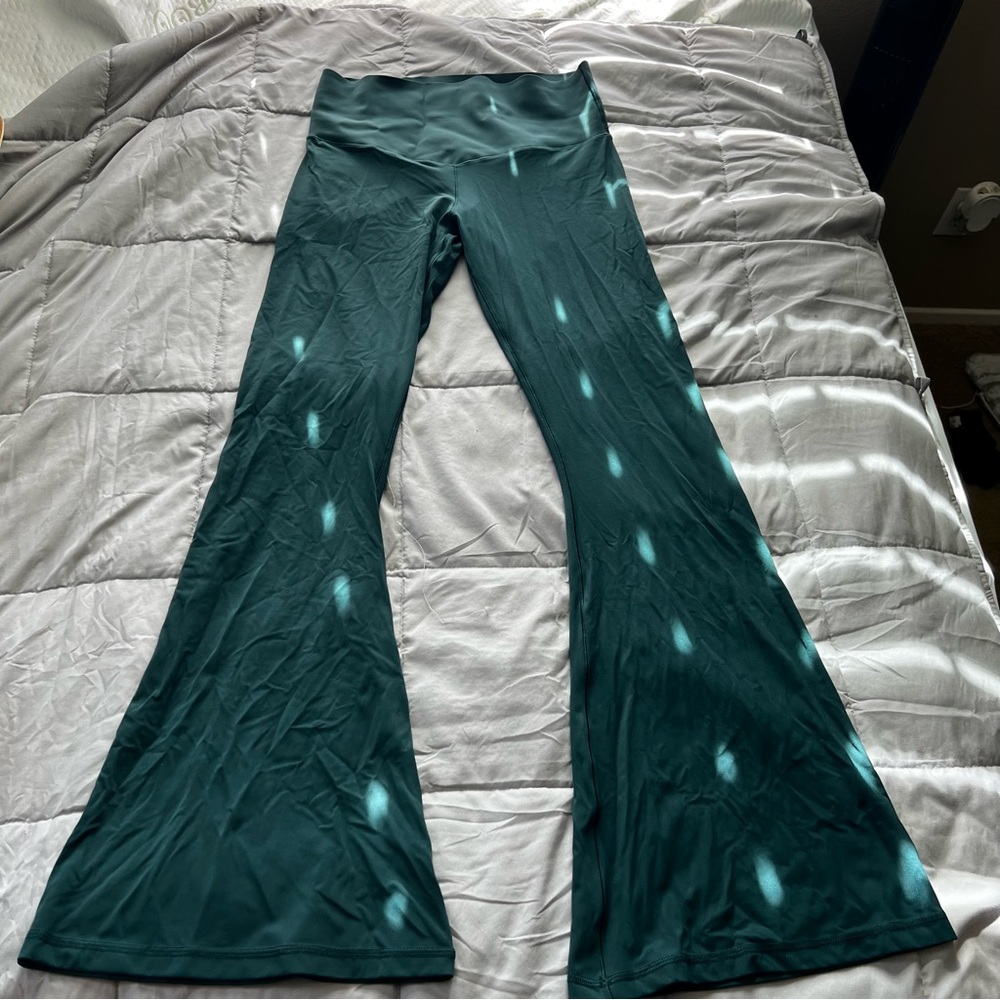 COPY - Aerie flare leggings, green, large